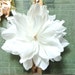 White Feathers Flower Fascinator/ Brooch