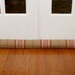 Door Draft Stopper, Door Snake, Sand, Red, Stripes. 119.