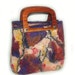 Small OOAK Felt Handbag Clutch purple multi color - Felt Fusion