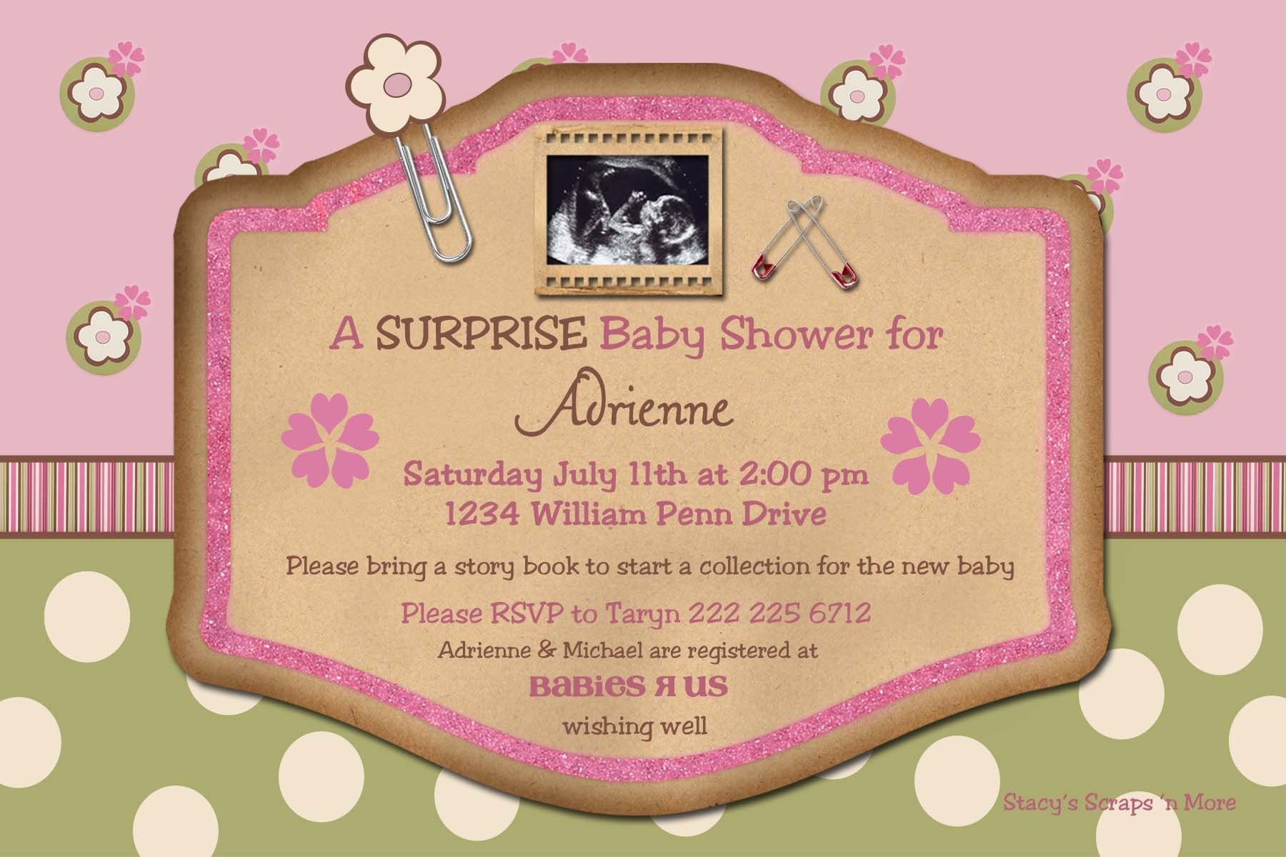 Baby Shower invitations by stacysscrapsnmore on Etsy