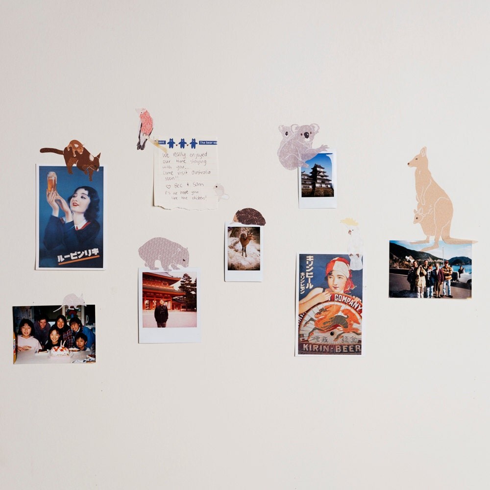 Mini Fabric Wall Decal Australiana Animals by LoveMaeStore