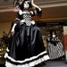 Black and white rococo victorian dress size sm super sale
