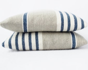 Indigo Stripe Balsam Sachets - Grey and White French Country - Drawer Sachets
