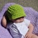 Newsboy Newsgirl Hat for Baby with visor, Newborn to 3 Months