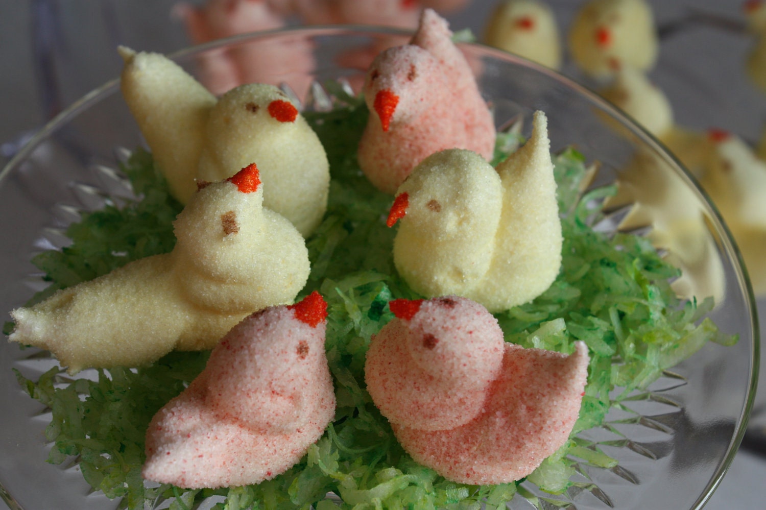 Marshmallow Chicks and Bunny TailsEaster Basket treats