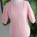 Reserved Custom listing // SALE 50% OFF Ready to ship Today - Granita Open Hand Knit Cotton Tunic short sleeve/ Size Small/Medium