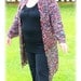 Ready to ship/ ELECTRIC ROSE superwash merino High Twist The Perfect Fit Seamless Crazy Lace Cardigan/ Size M to 2X large