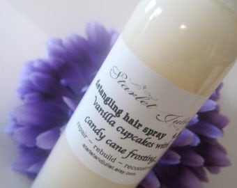 Vanilla Cupcakes with Candy Cane Frosting Detangling Hair Spray 4.5oz