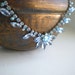 Vintage Blue Juliana Rhinestone Necklace Choker