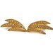 Vintage Goldette Earrings Rhinestone Studded Wings