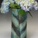 Bridges Pottery Turquoise, Green,Black Vase
