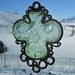Chantilly Shamrock - Windchime created from Vintage clover-shaped dish
