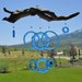 Capri Blue Bottoms Up - Wine Goblet Wind Chime