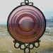 Deep Moon - Depression Glass Plate Upcycled into a Windchime