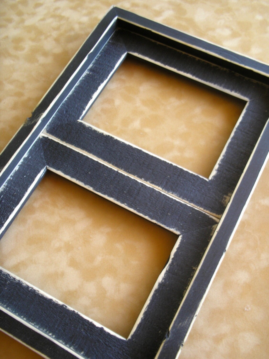 Multiple opening photo picture frame to fit 2 5x7 or 4x6