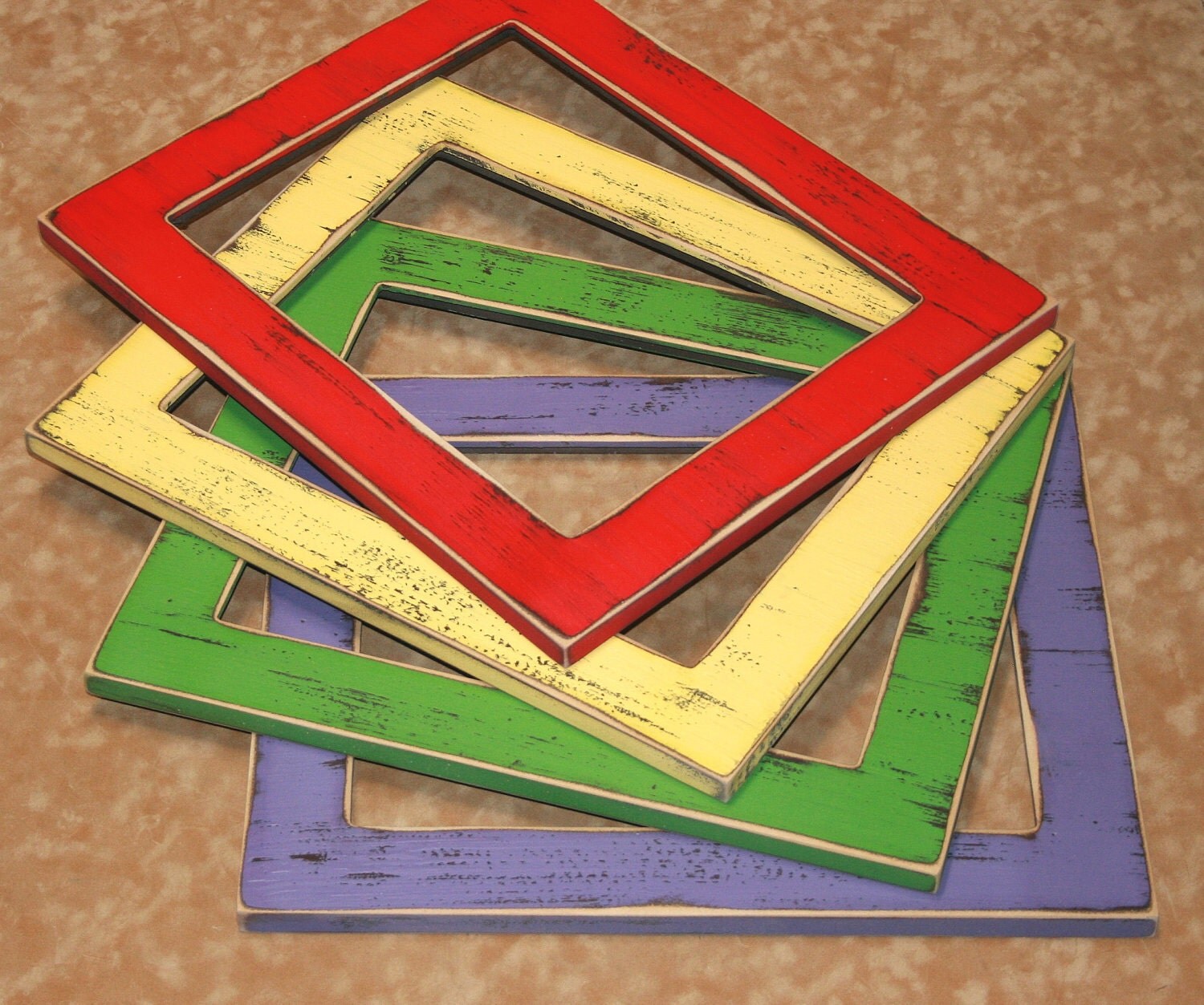 Colored Picture frame 1) 8x8 or 8x10 chunky 2.25" wide You Choose Color