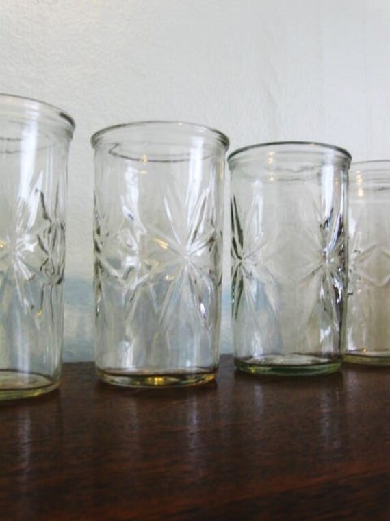 Vintage Anchor Hocking Starburst Juice Glasses Set of FOUR