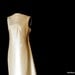 Sleek and Elegant 1960s Shantung Wedding Gown Assymetrical Train Must See
