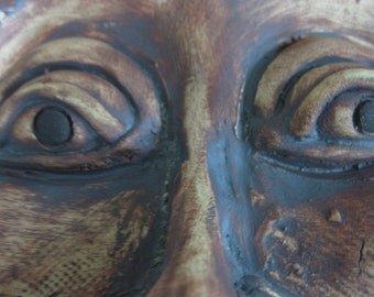 Tornado Boy Ceramic Mask Wall hanging