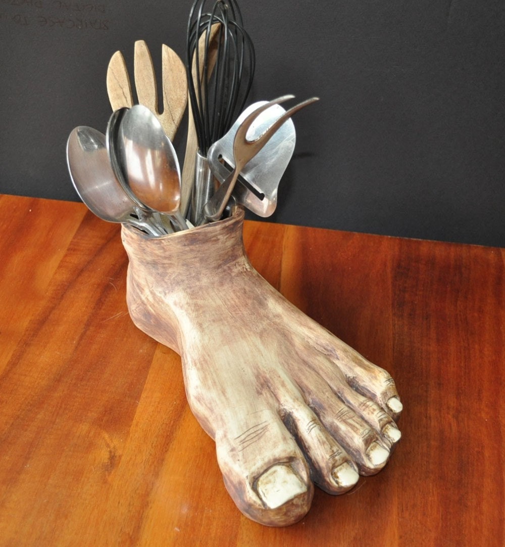 Big Foot Ceramic sculpture