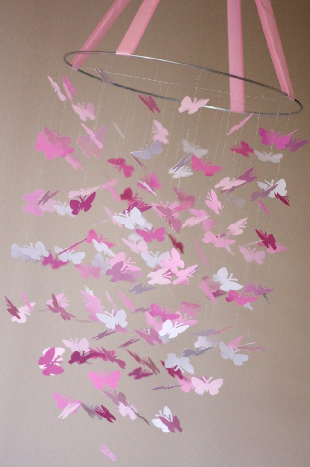 Pink Daydream Butterfly Mobile Kit DIY Great Craft Project