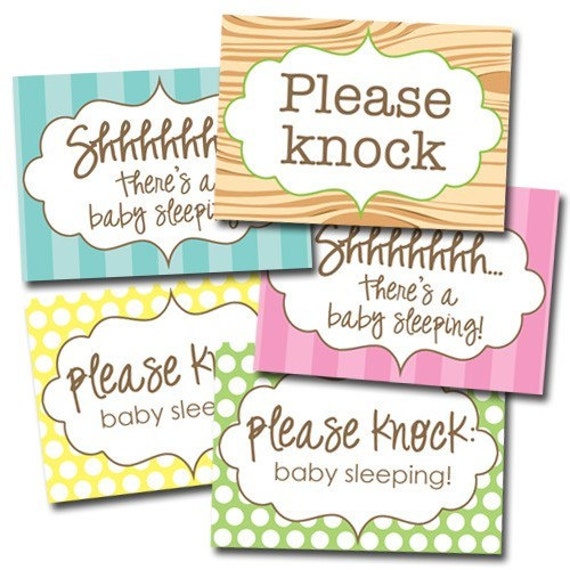 Please Knock sign