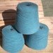 NZ Possum/Merino CSM weight felted sock knitting yarn, 479g cone, Peacock Blue