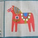 Vintage Swedish Tablecloth FABULOUS Graphics