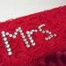 Rhinestone Mrs. Bridal Shower Panties Just Married Lingerie Sz Small