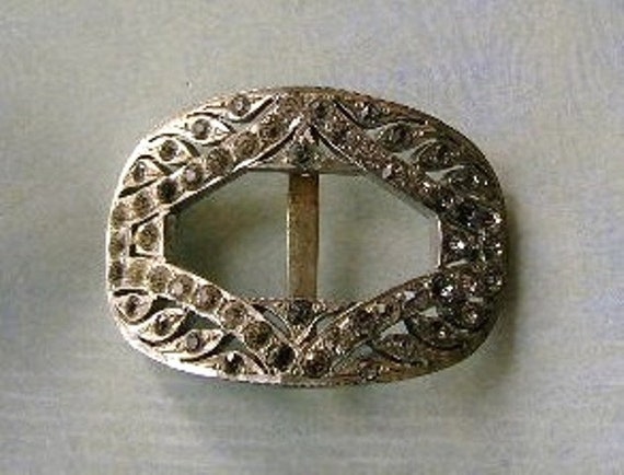 VINTAGE RHINESTONE SHOE BUCKLE