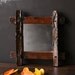 Rustic Cabin Mirror 70s Vintage From Nowvintage on Etsy