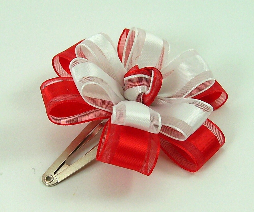 Knotted Center Ribbon Flower PDF Tutorial by SundayGirlDesigns