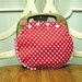 RESERVED Vintage 1960s Petite Wood Handle Purse with Covers for Little Girls