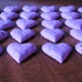 Garden Wedding Favor Seed Bomb Purple Heart Shape