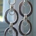 SALE B1G1 Half Off Sterling Silver Oval Hammered Hoop Dangle Earrings