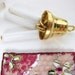 Vintage Bell Charms. Gold Bells, Glass Tassel Bugle Beads chm0011 (6)