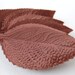 Vintage Millinery Leaves, Chocolate Brown Fabric Large 1950s Japan, 3 inches vml0001 (6)