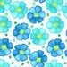 Moda -- Twirl FLower -- Twirling Turquoise