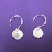 Tiny LIght Pool Earrings - delicate hammered sterling silver earrings