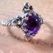 Sterling Silver Amethyst Renaissance Ring Your size
