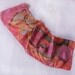 Hand painted silk scarf -Small hand painted silk scarf- Butterflies and Tulips MADE TO ORDER