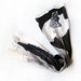 Hand painted silk scarf Black and White collection 6 OOAK by Dimo
