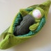 Pea baby in a pod bed - carry along companion