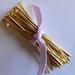 Reduced Gold Plated Flat head pin 35 mm