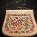 Reserved for Choi )))) Vintage Tapestry Purse - Like New Condition - 1950's - Hong Kong (Reduced )