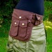 Medium - Heroe Saddle Bags - Cotton Canvas - Vegan - Washable - Chocolate Brown