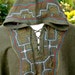Long Alpaca Poncho with Shipibo Embroidery with Hood - One of a kind - Hand Embroidered - For Man or Woman