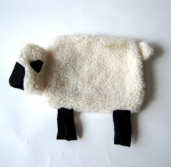 Adorable Lamb Hot Water Bottle Cover by kristiomeara on Etsy