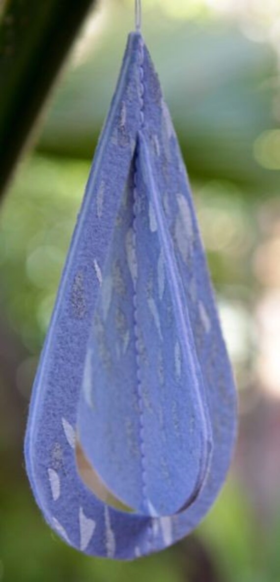 Water Drop Felt Ornament
