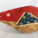 Red Fish Primitive Quilt fish Ornie Grungy patriotic primitive OFG Team